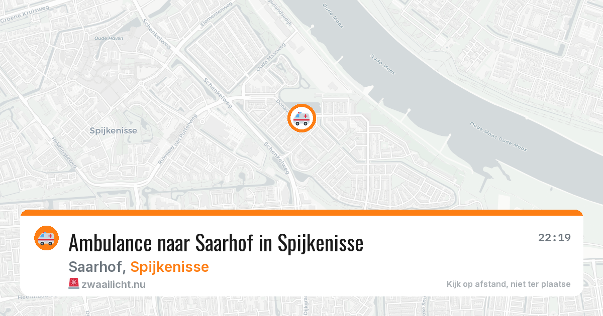 Ambulance naar Saarhof in Spijkenisse — 27 apr 2026