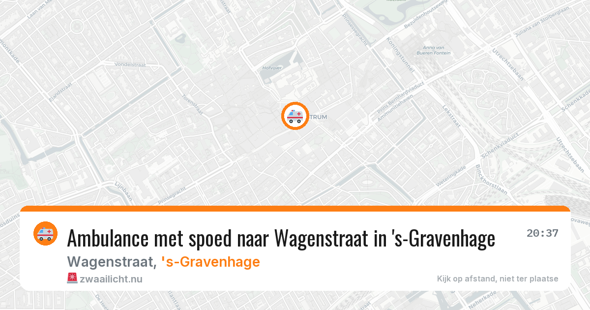 Ambulance met spoed naar Wagenstraat in 's-Gravenhage — 21 jan 2026