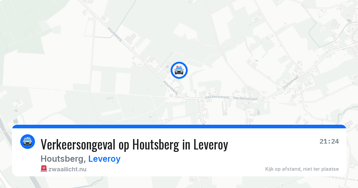 Verkeersongeval op Houtsberg in Leveroy — 23 mei 2026