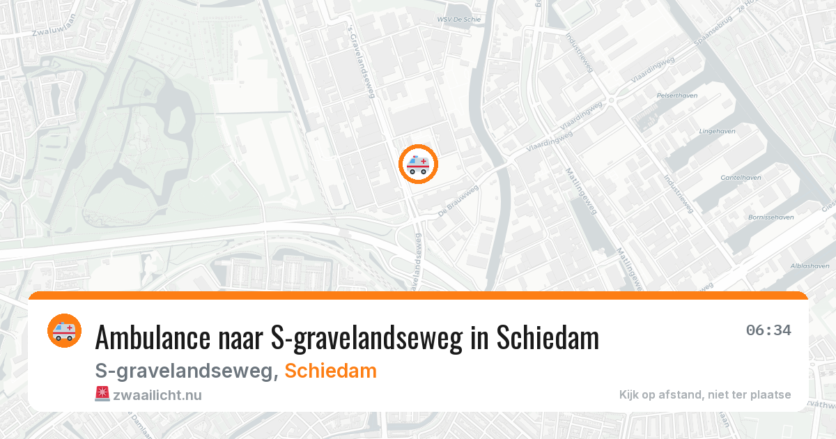 Ambulance naar S-gravelandseweg in Schiedam — 30 mrt 2026