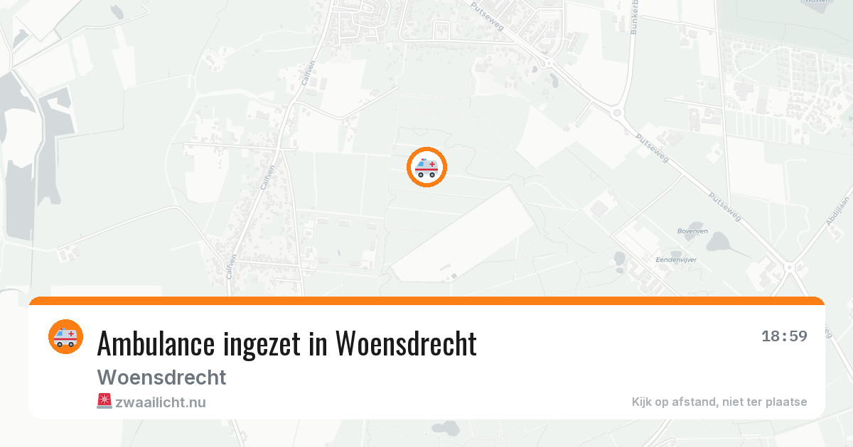 Ambulance ingezet in Woensdrecht — 6 jun 2026