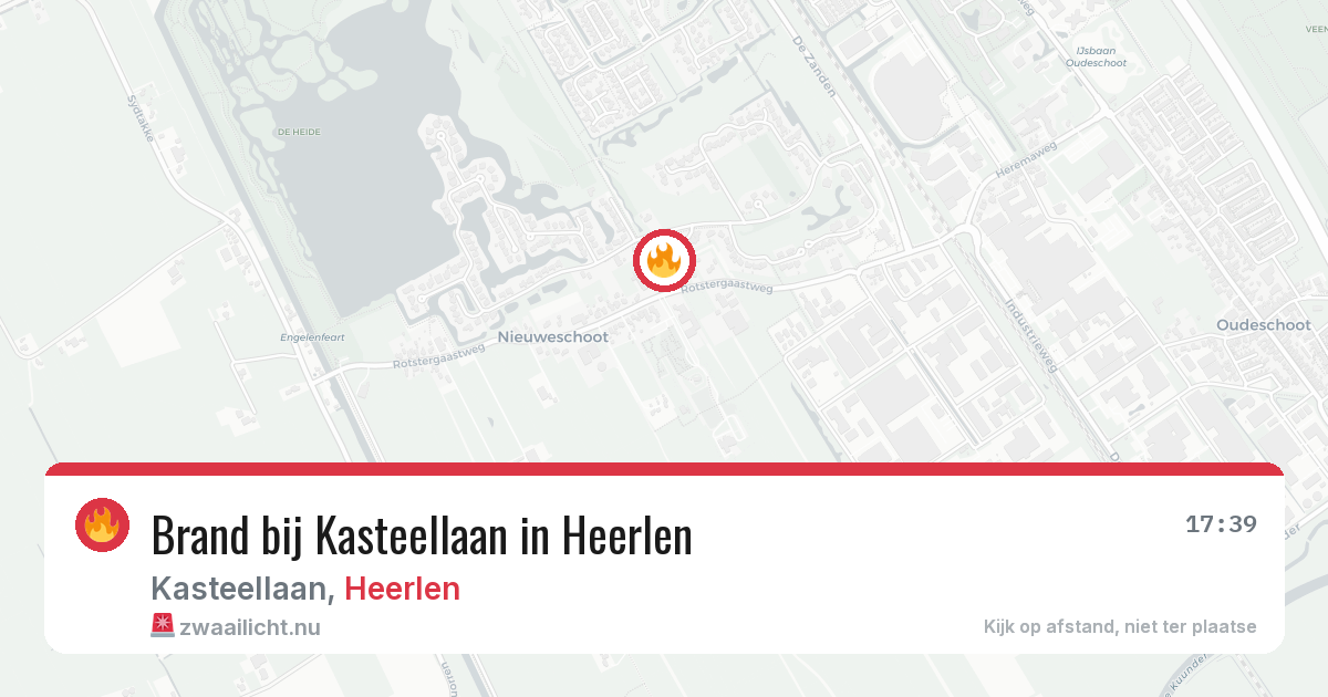 Brand bij Kasteellaan in Heerlen — 19 jan 2026