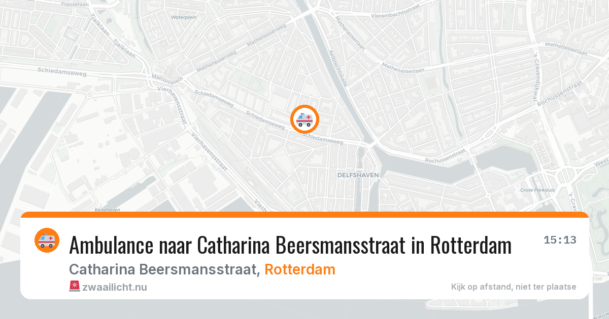 Ambulance naar Catharina Beersmansstraat in Rotterdam — 22 mei 2026