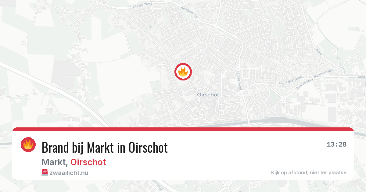 Brand bij Markt in Oirschot — 8 apr 2026