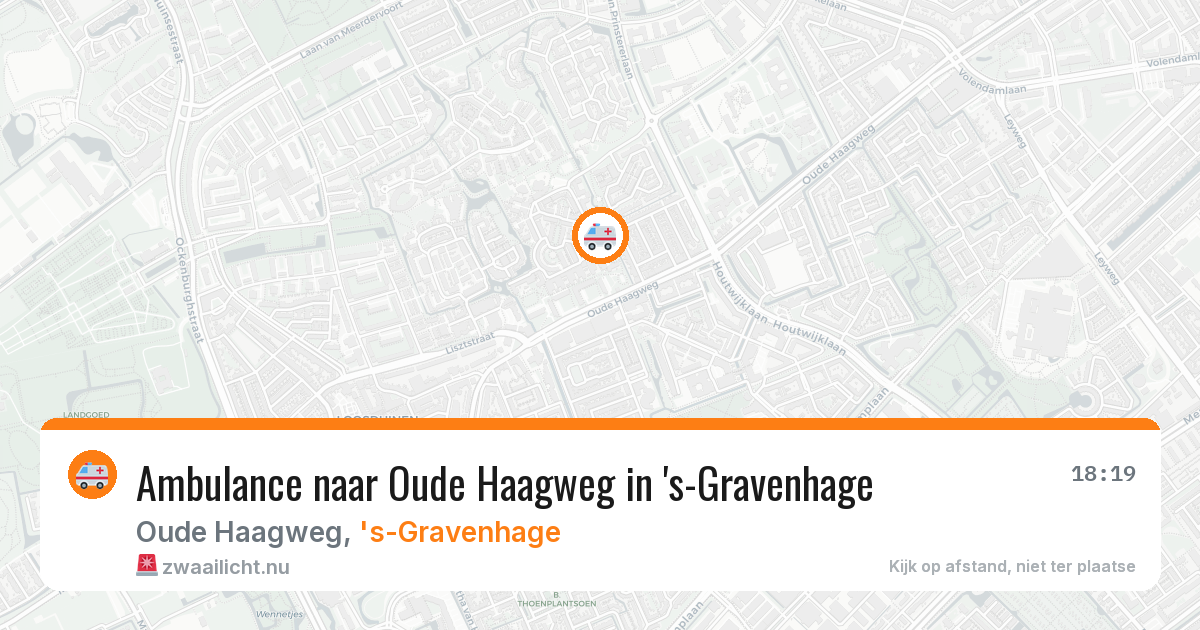 Ambulance naar Oude Haagweg in 's-Gravenhage — 6 mrt 2026