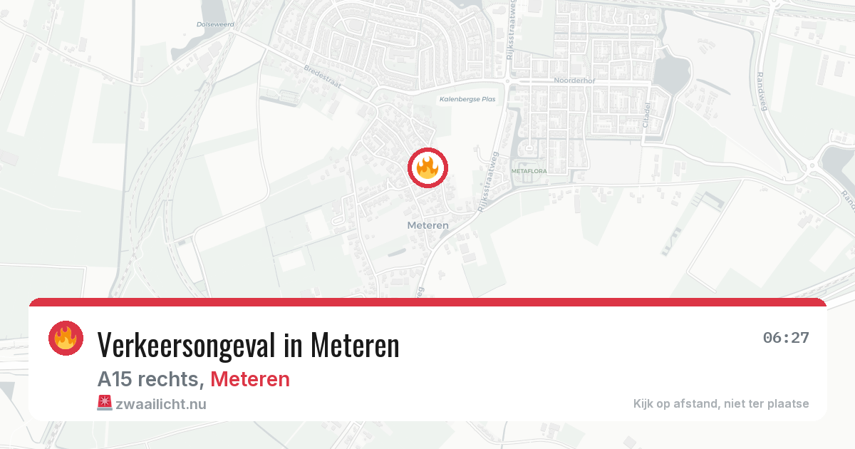 Verkeersongeval in Meteren — 24 apr 2026