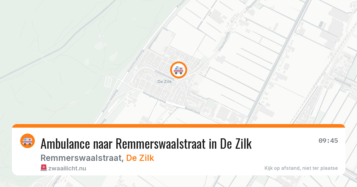 Ambulance naar Remmerswaalstraat in De Zilk — 30 jun 2026