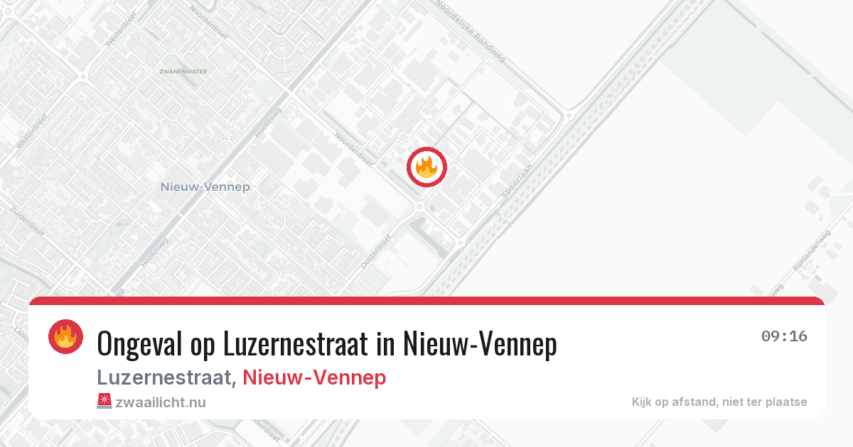 Ongeval op Luzernestraat in Nieuw-Vennep — 17 jul 2026