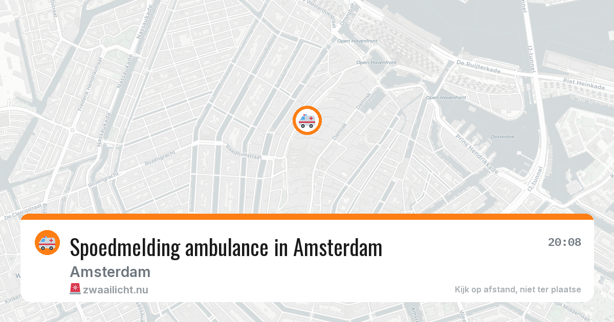 Spoedmelding ambulance in Amsterdam — 16 jul 2026