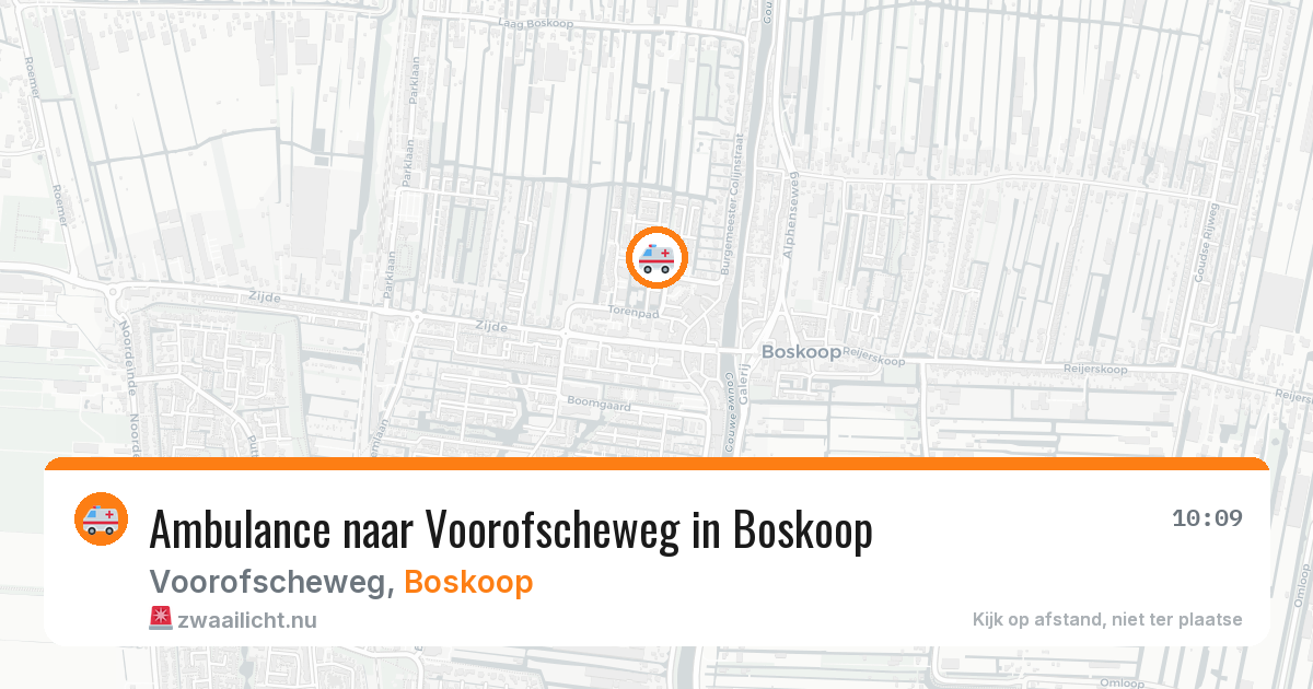 Ambulance naar Voorofscheweg in Boskoop — 13 mei 2026