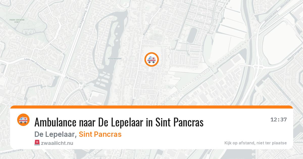 Ambulance naar De Lepelaar in Sint Pancras — 22 jul 2026