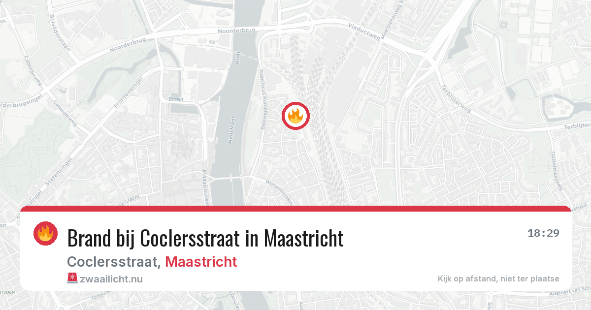 Brand bij Coclersstraat in Maastricht — 23 jul 2026