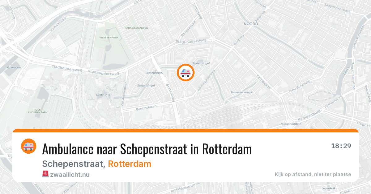 Ambulance naar Schepenstraat in Rotterdam — 8 mei 2026