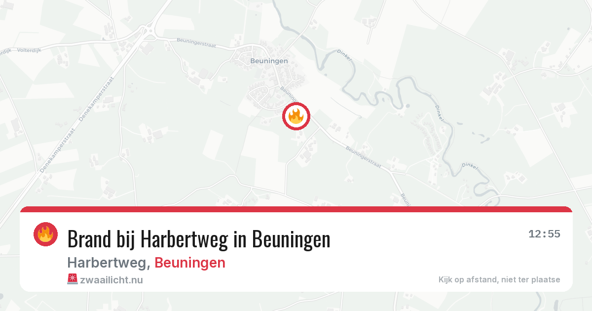 Brand bij Harbertweg in Beuningen — 18 mrt 2026