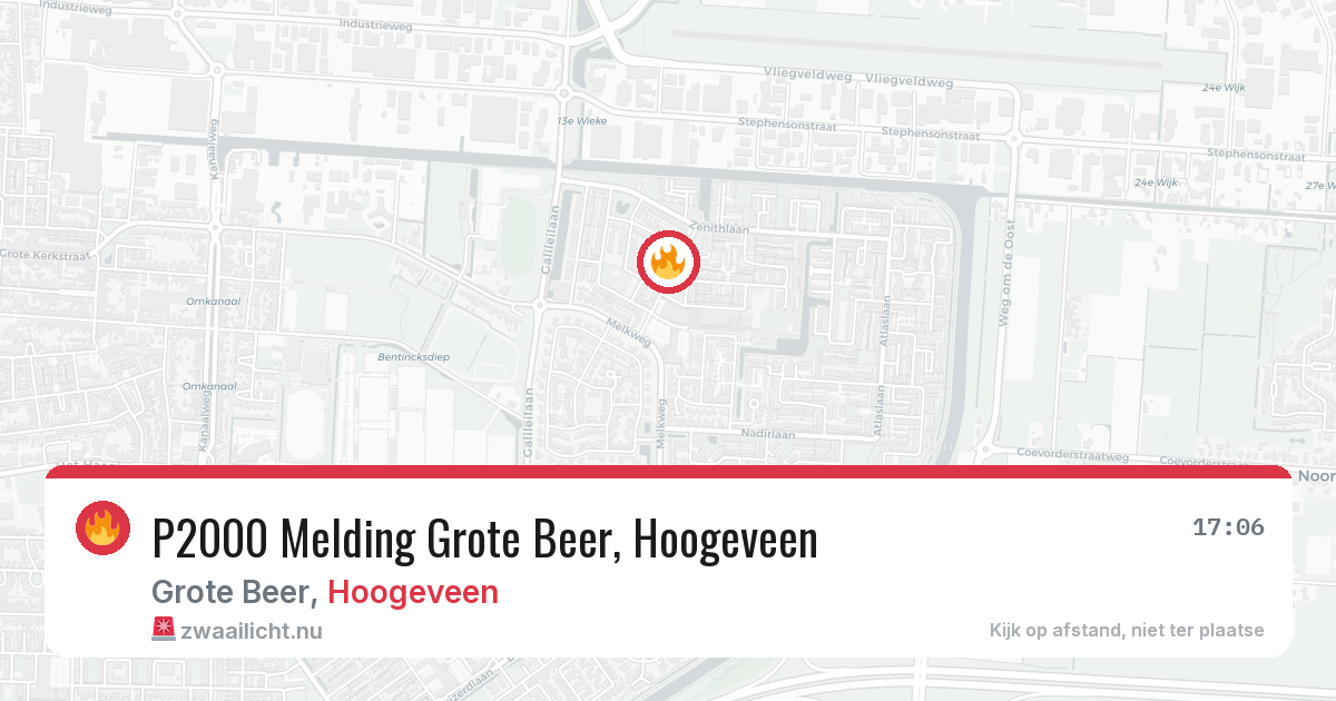 P2000 Melding Grote Beer, Hoogeveen — 20 apr 2026