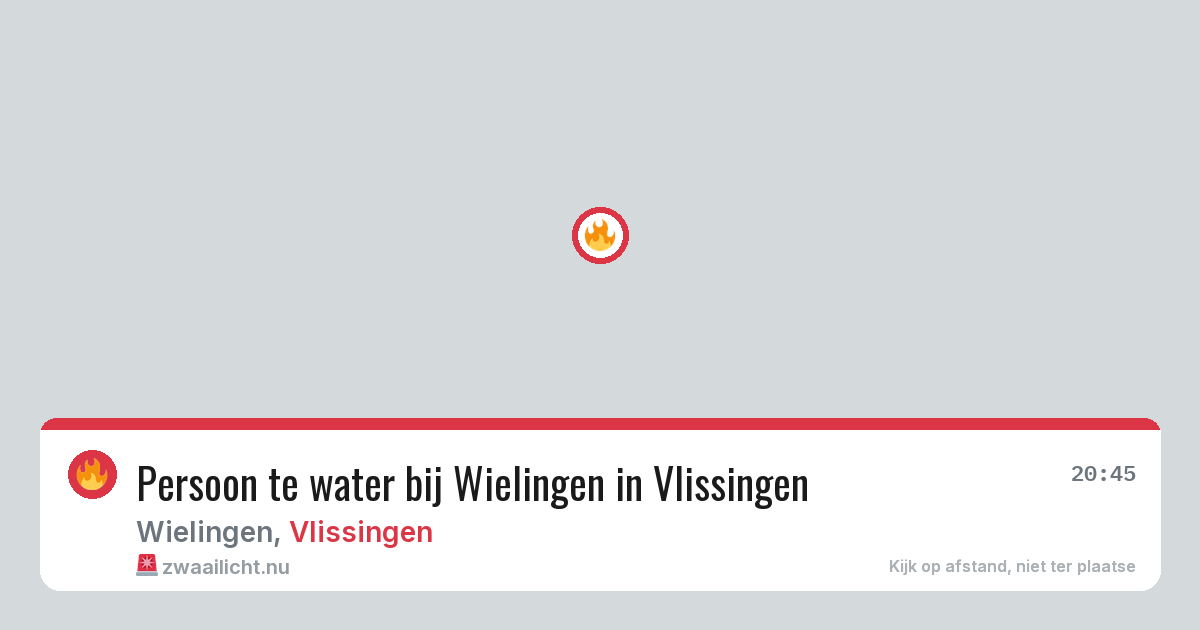 Persoon te water bij Wielingen in Vlissingen — 21 jul 2026