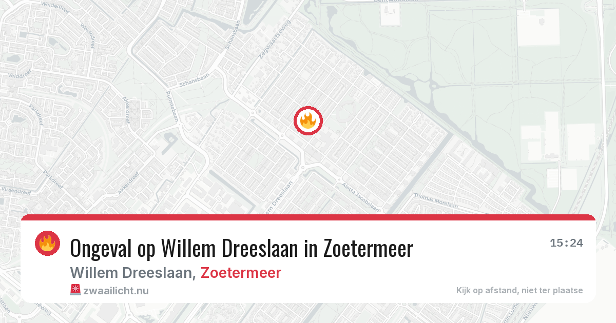 Ongeval op Willem Dreeslaan in Zoetermeer — 22 mei 2026