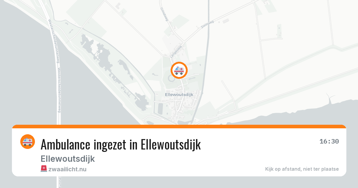 Ambulance ingezet in Ellewoutsdijk — 27 apr 2026