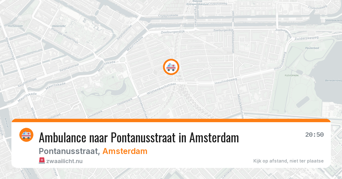 Ambulance naar Pontanusstraat in Amsterdam — 11 jul 2026