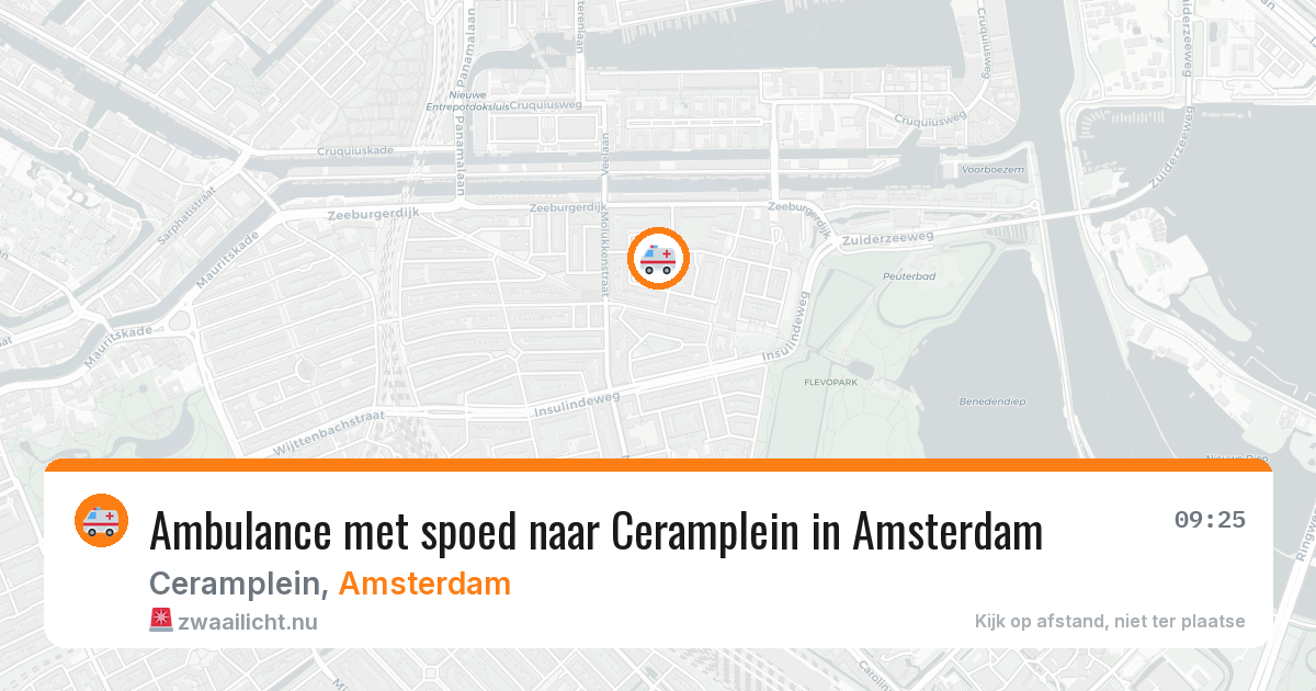 Ambulance met spoed naar Ceramplein in Amsterdam — 14 mei 2026