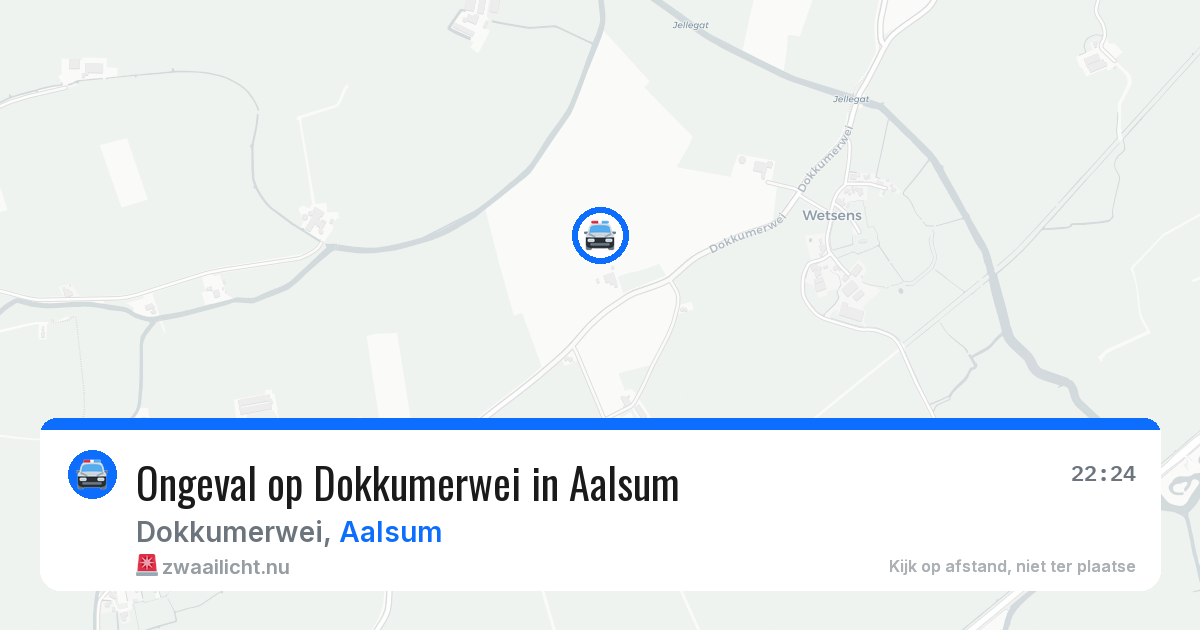 Ongeval op Dokkumerwei in Aalsum — 24 apr 2026