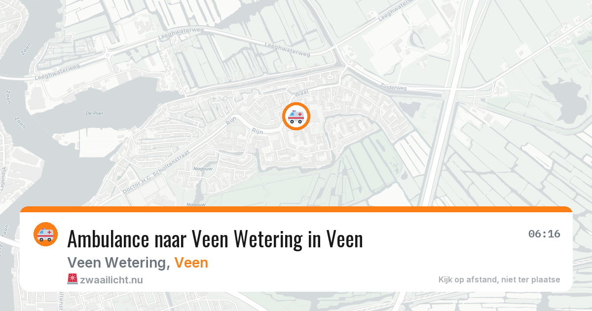 Ambulance naar Veen Wetering in Veen — 30 jun 2026