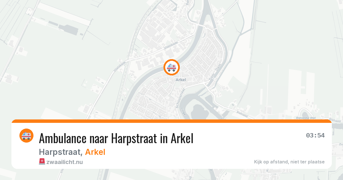 Ambulance naar Harpstraat in Arkel — 6 mei 2026