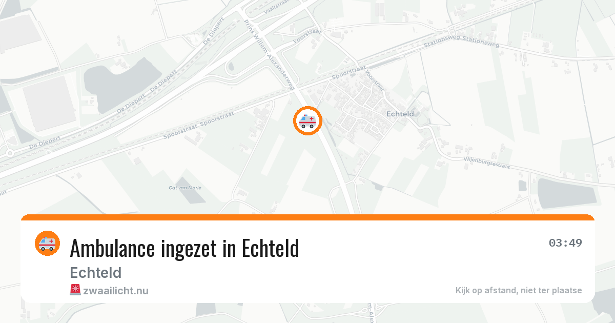 Ambulance ingezet in Echteld — 21 jul 2026