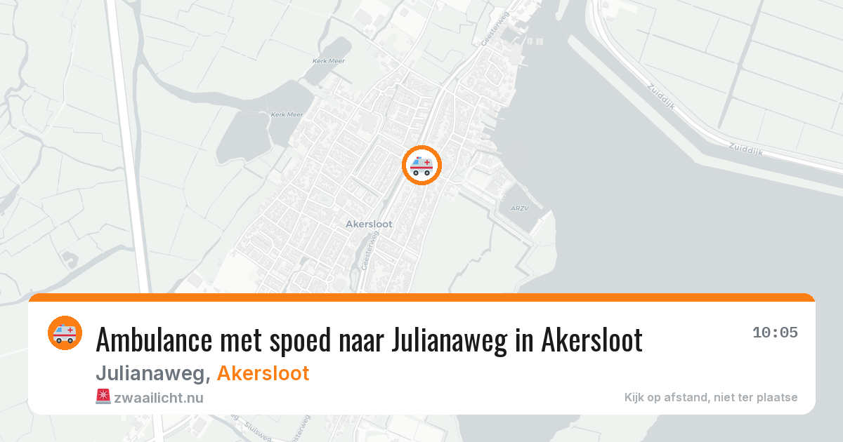 Ambulance met spoed naar Julianaweg in Akersloot — 30 jun 2026