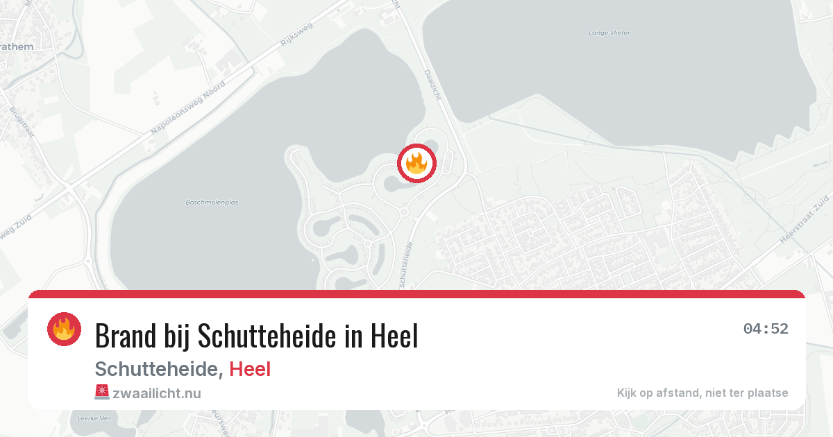 Brand bij Schutteheide in Heel — 22 apr 2026