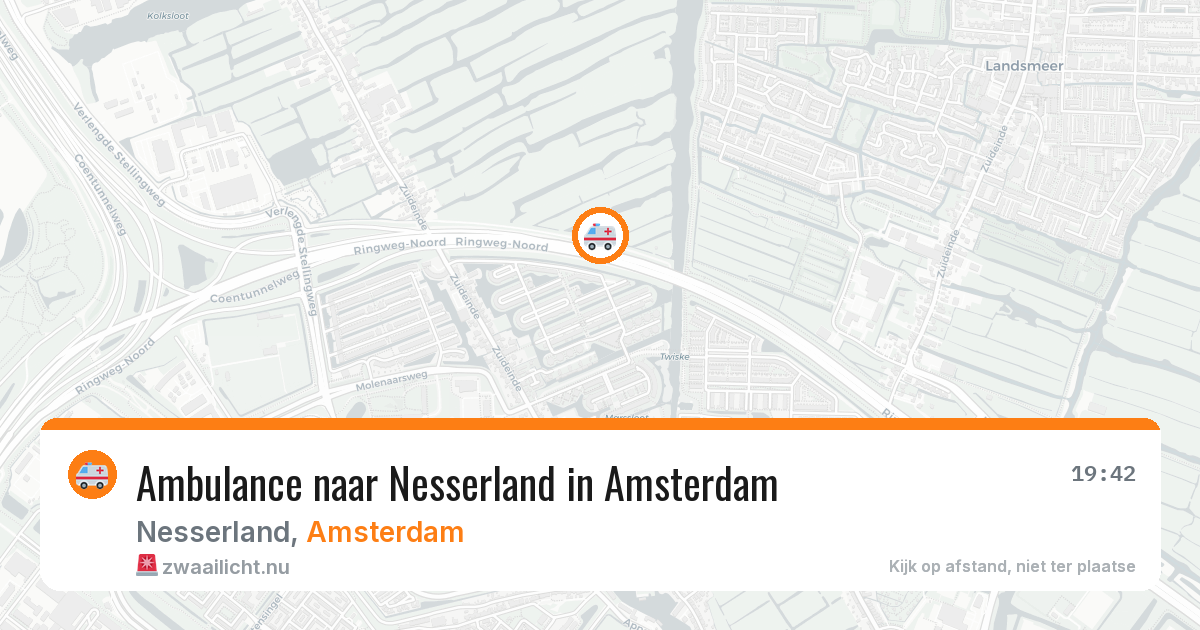 Ambulance naar Nesserland in Amsterdam — 22 jul 2026
