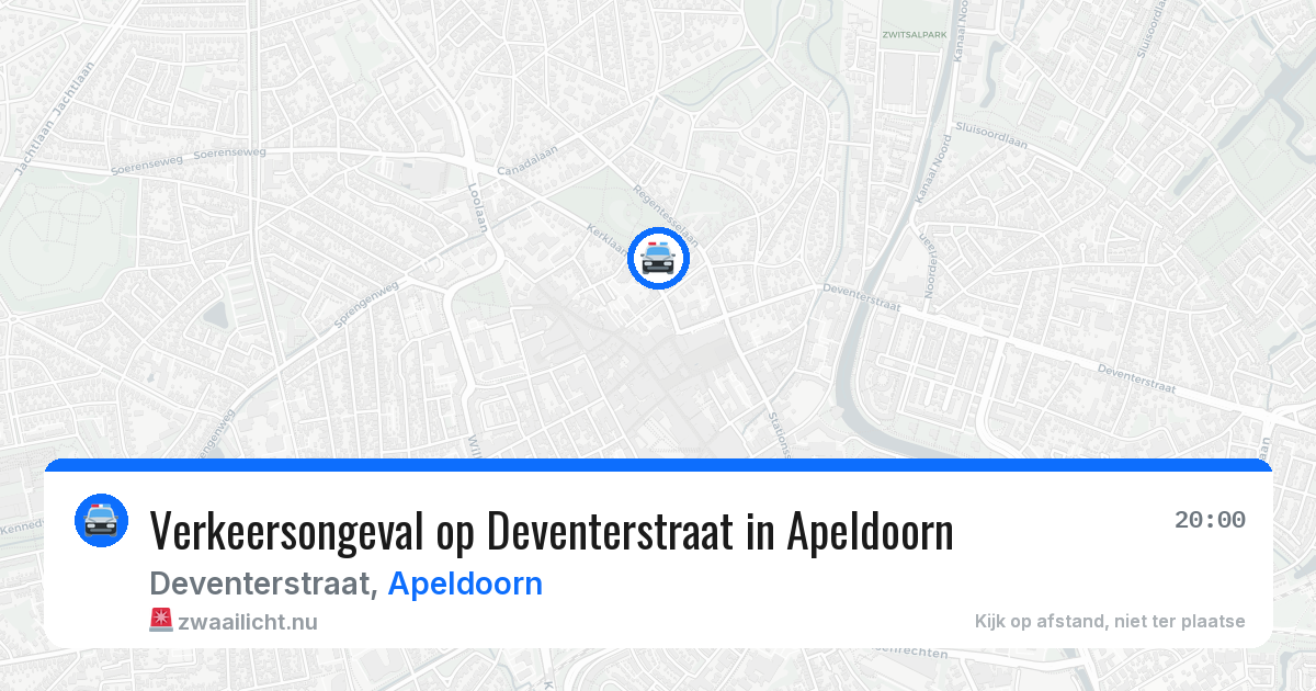 Verkeersongeval op Deventerstraat in Apeldoorn — 24 jul 2026