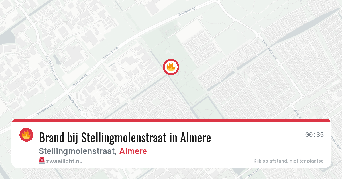 Brand bij Stellingmolenstraat in Almere — 5 jun 2026