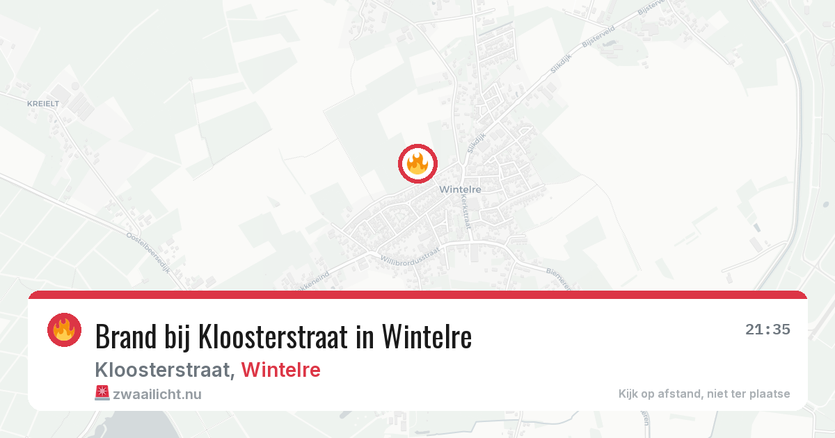 Brand bij Kloosterstraat in Wintelre — 27 mrt 2026