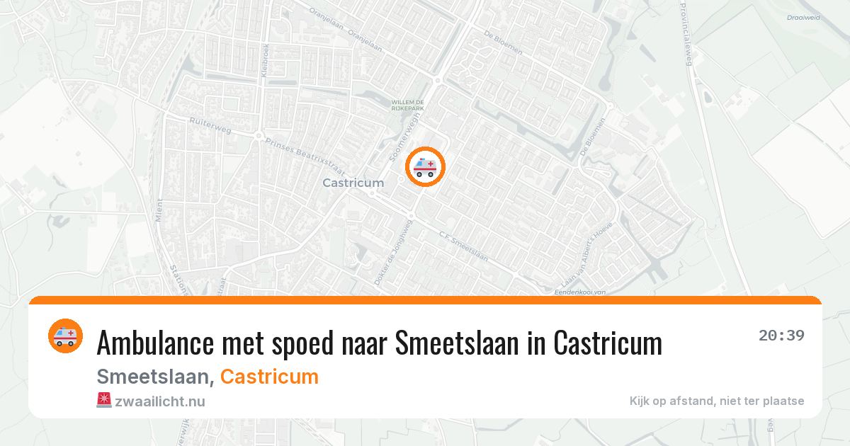 Ambulance met spoed naar Smeetslaan in Castricum — 24 mrt 2026