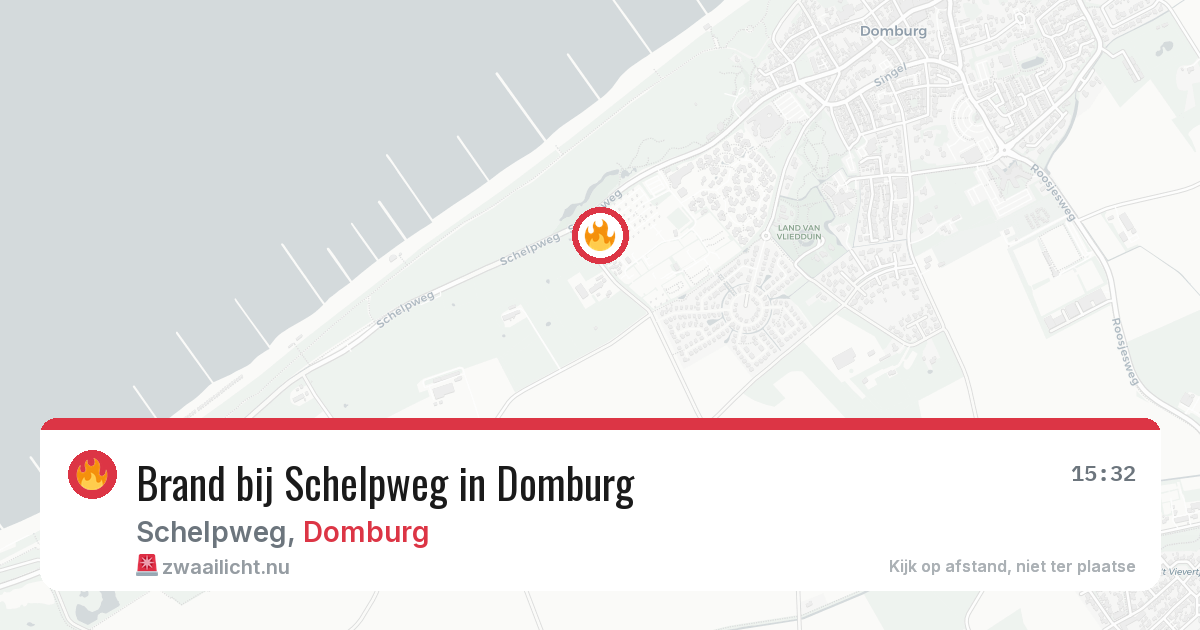 Brand bij Schelpweg in Domburg — 18 jul 2026