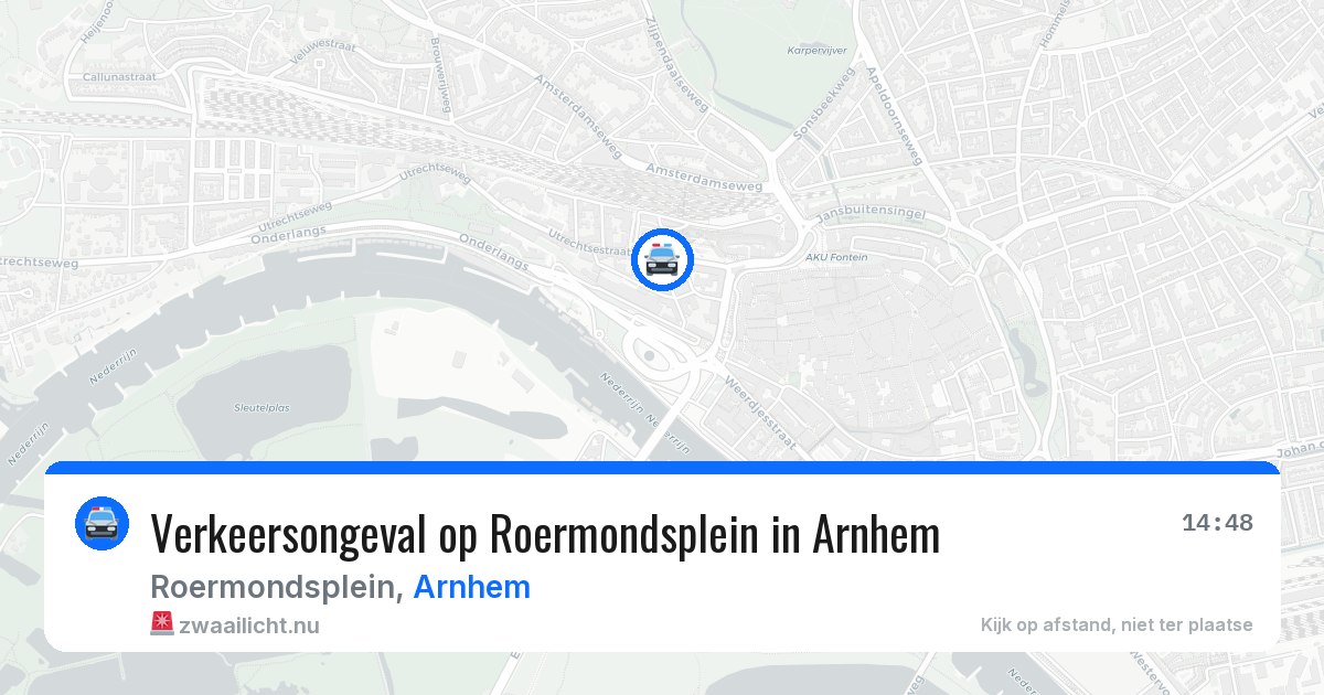 Verkeersongeval op Roermondsplein in Arnhem — 17 mrt 2026
