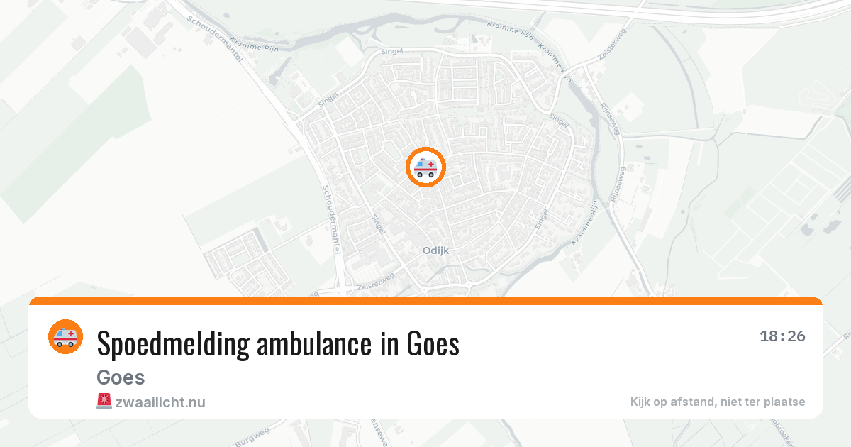 Spoedmelding ambulance in Goes — 26 jan 2026