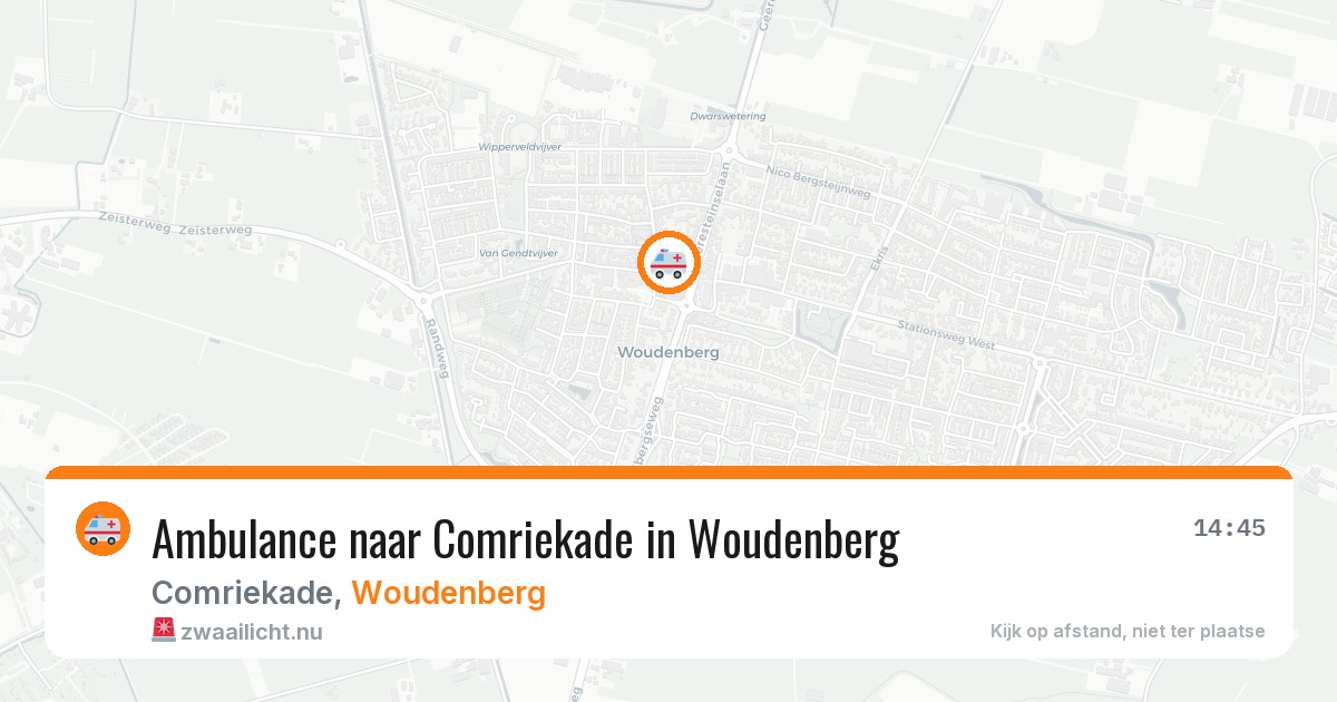 Ambulance naar Comriekade in Woudenberg — 14 jul 2026
