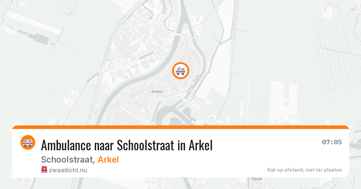 Ambulance naar Schoolstraat in Arkel — 9 jul 2026