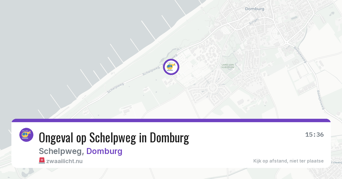 Ongeval op Schelpweg in Domburg — 18 jul 2026