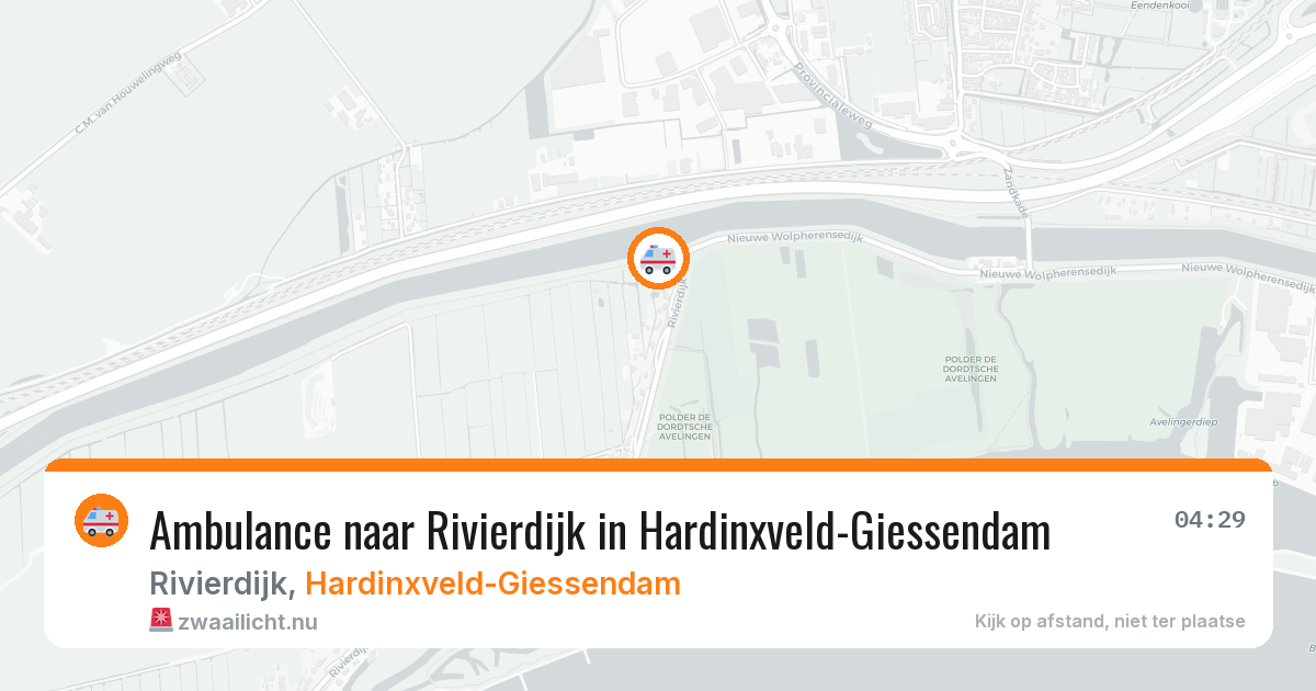 Ambulance naar Rivierdijk in Hardinxveld-Giessendam — 11 jul 2026