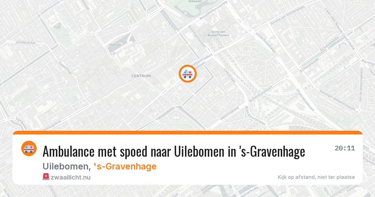 Ambulance met spoed naar Uilebomen in 's-Gravenhage — 11 mei 2026