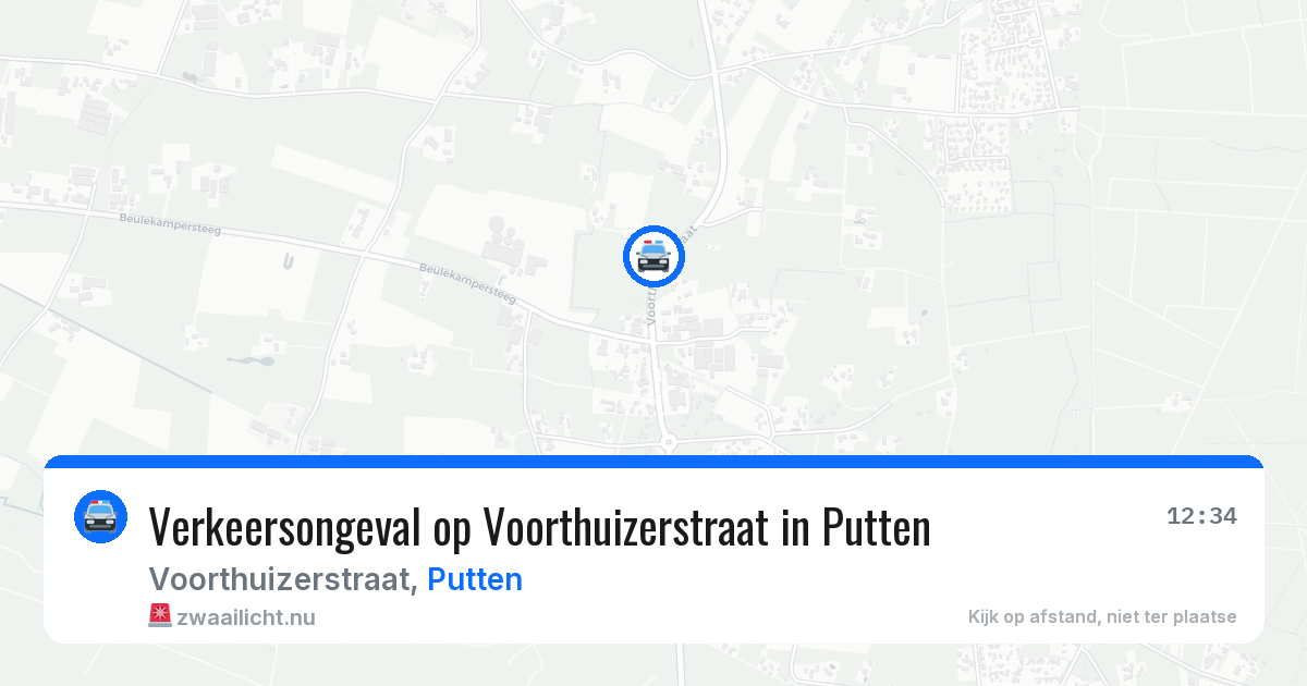 Verkeersongeval op Voorthuizerstraat in Putten — 22 mei 2026