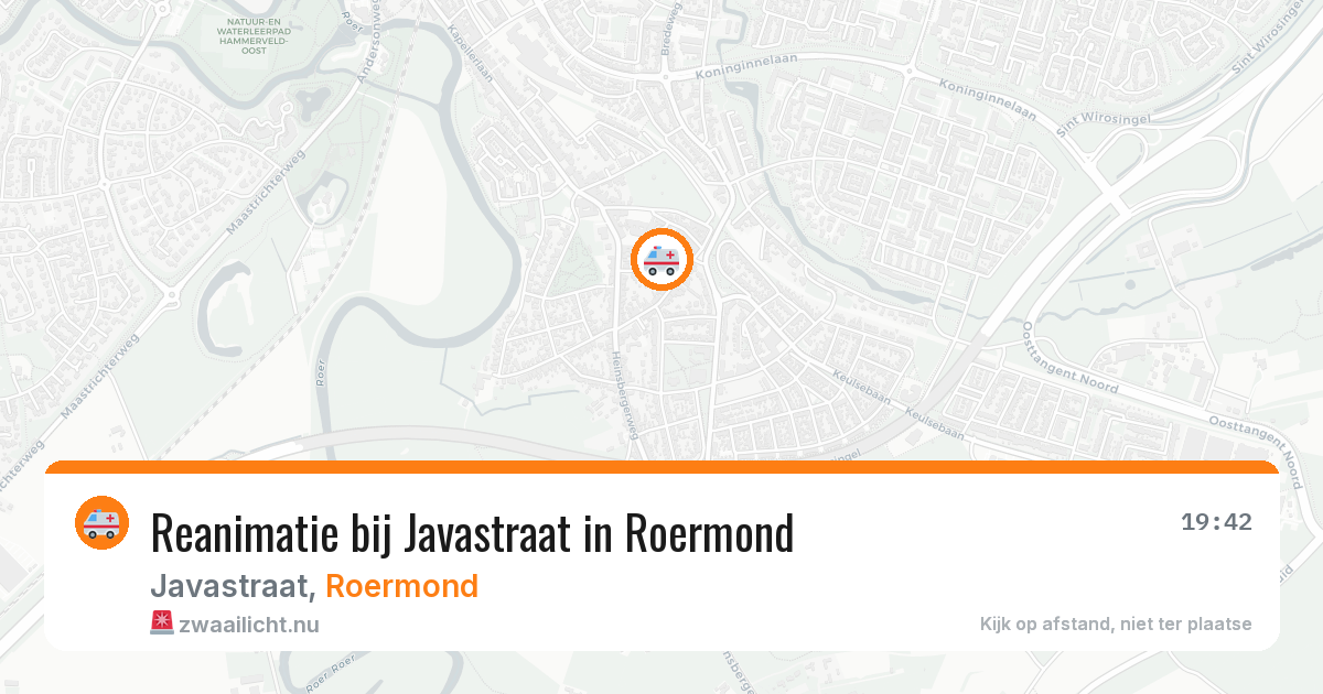 Reanimatie bij Javastraat in Roermond — 13 mei 2026