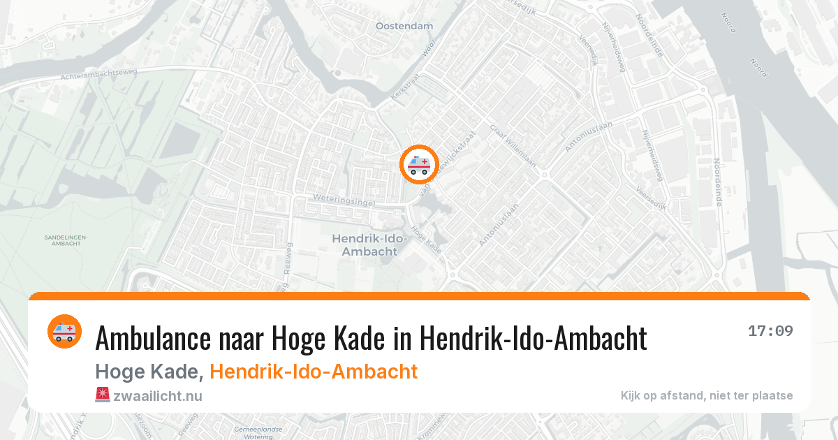 Ambulance naar Hoge Kade in Hendrik-Ido-Ambacht — 11 jul 2026