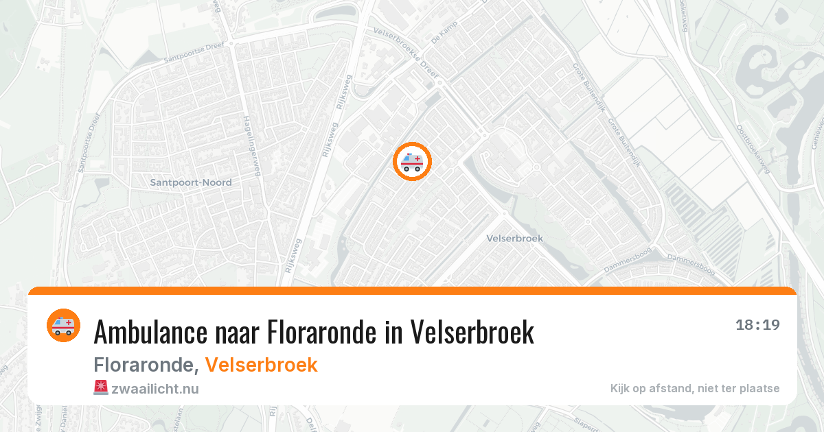 Ambulance naar Floraronde in Velserbroek — 10 jul 2026