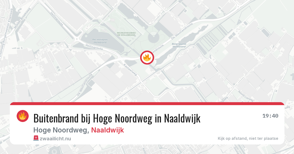 Buitenbrand bij Hoge Noordweg in Naaldwijk — 18 jul 2026