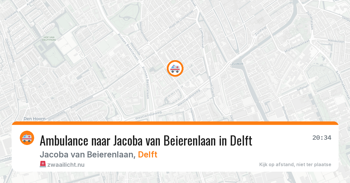 Ambulance naar Jacoba van Beierenlaan in Delft — 6 mei 2026