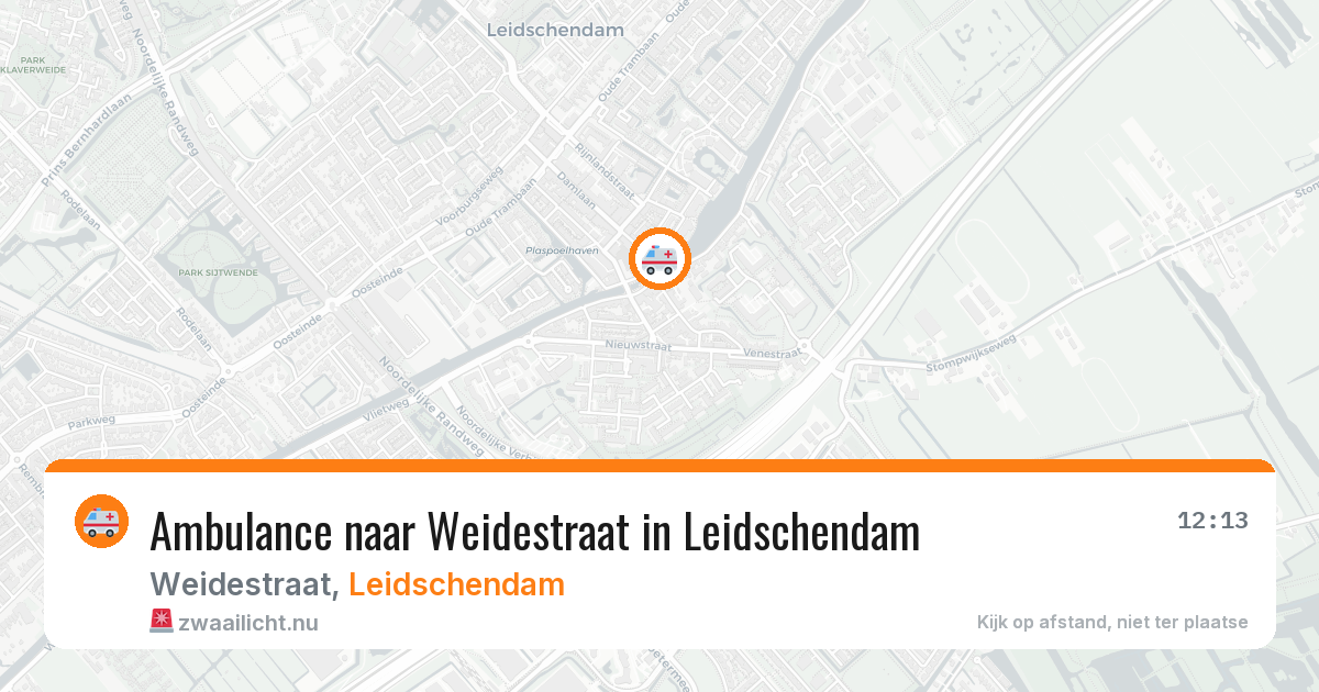 Ambulance naar Weidestraat in Leidschendam — 5 mei 2026